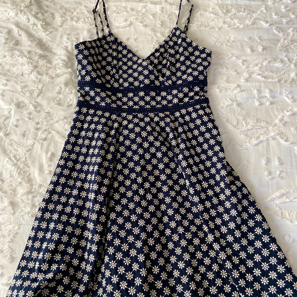 Navy Daisy Mini Dress